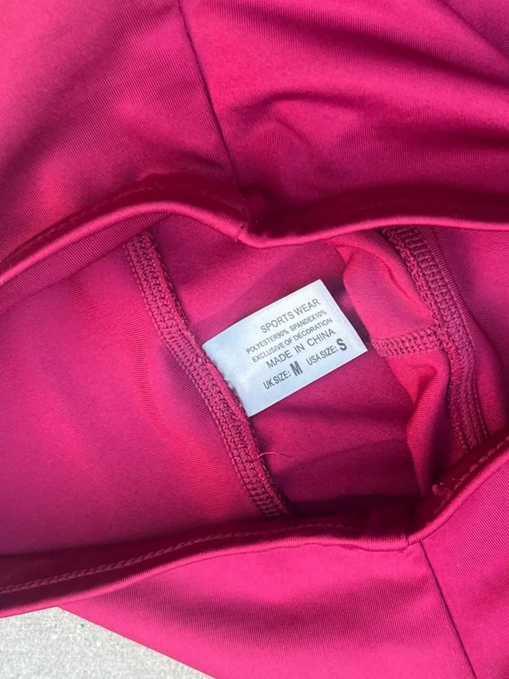 Bright Maroon Pocket Legging Small Athleisure NWOT High Waist Full Length Active